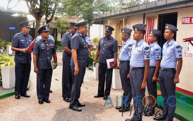 Commander's Inspection of SLAF Station BIA