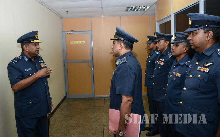 Annual
Commander's Inspection at SLAF Headquarters