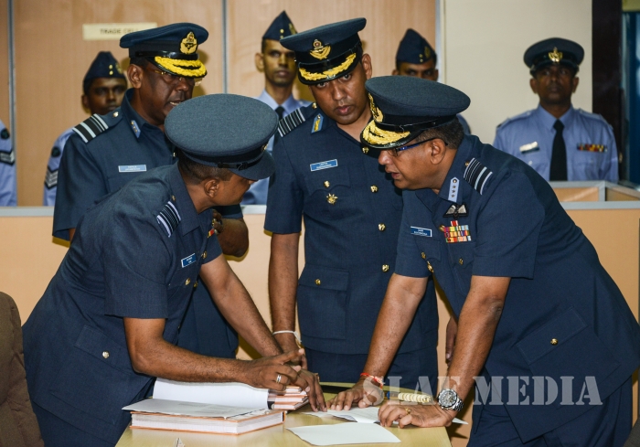 Annual
Commander's Inspection at SLAF Headquarters