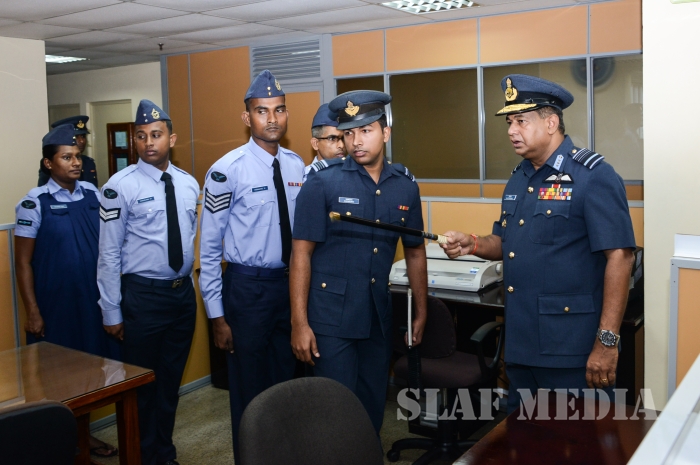 Annual
Commander's Inspection at SLAF Headquarters