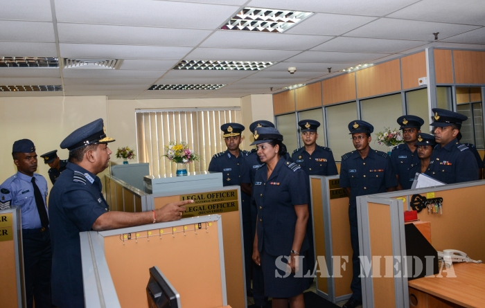 Annual
Commander's Inspection at SLAF Headquarters