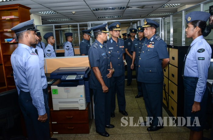 Annual
Commander's Inspection at SLAF Headquarters