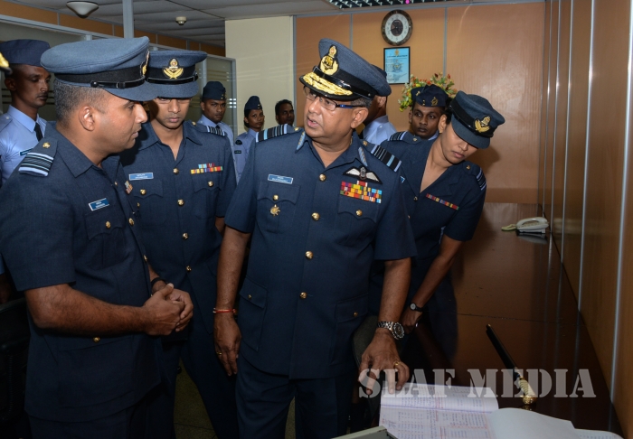 Annual
Commander's Inspection at SLAF Headquarters