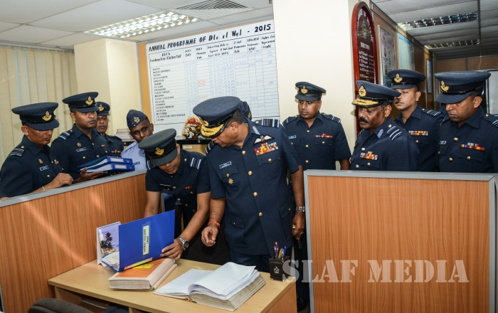 Annual
Commander's Inspection at SLAF Headquarters