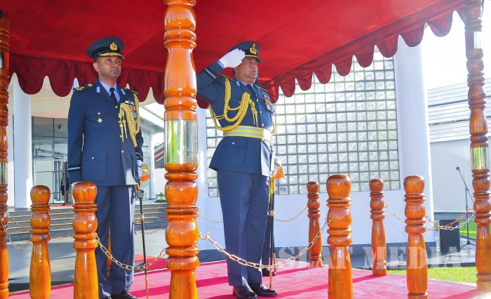 Annual
Commander's Inspection at SLAF Headquarters