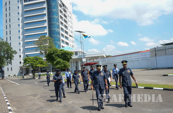 Annual
Commander's Inspection at SLAF Headquarters