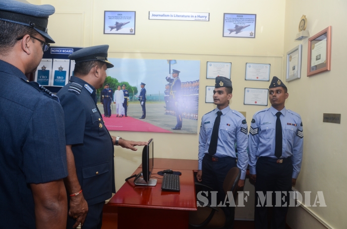 Annual
Commander's Inspection at SLAF Headquarters