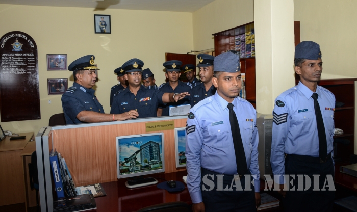 Annual
Commander's Inspection at SLAF Headquarters