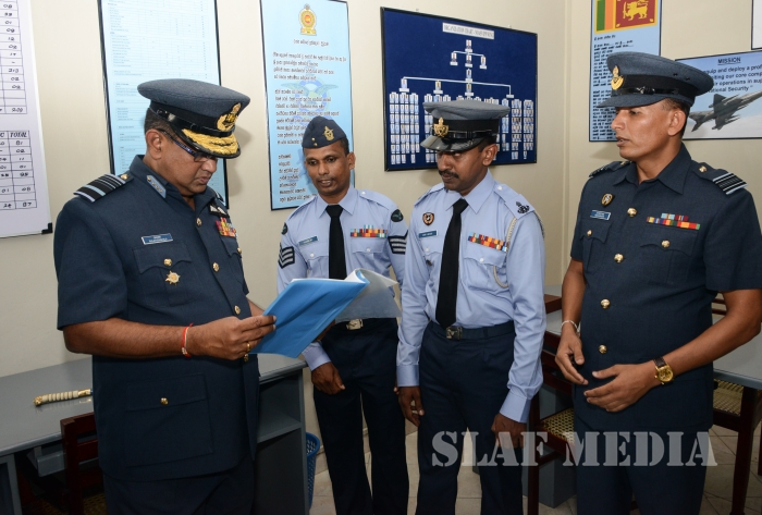 Annual
Commander's Inspection at SLAF Headquarters