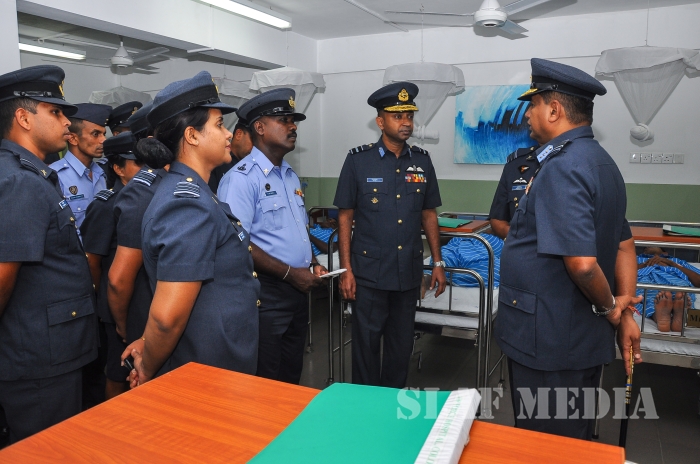 Annual
Commander's Inspection at SLAF Headquarters