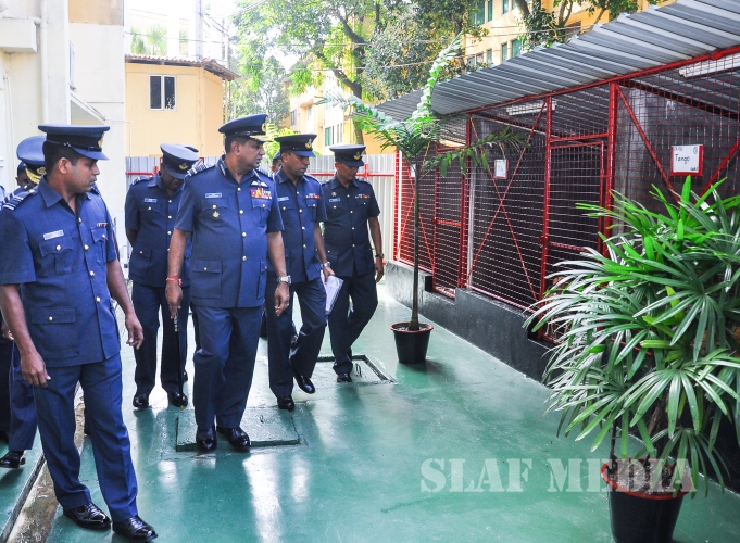 Annual
Commander's Inspection at SLAF Headquarters