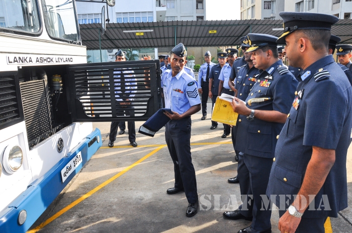 Annual
Commander's Inspection at SLAF Headquarters