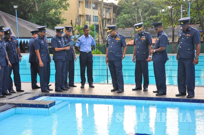 Annual
Commander's Inspection at SLAF Headquarters