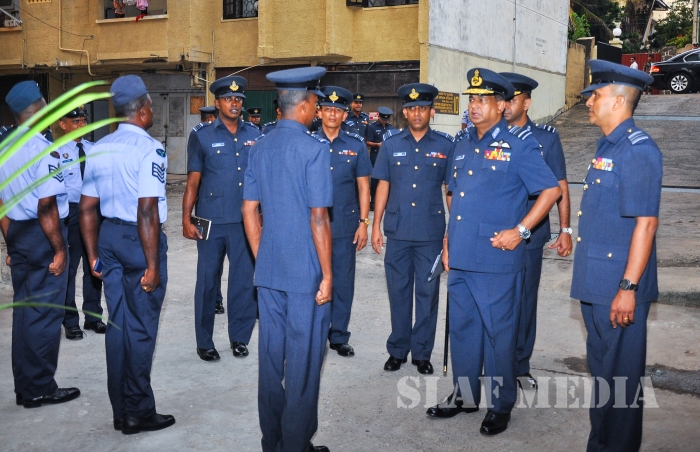 Annual
Commander's Inspection at SLAF Headquarters