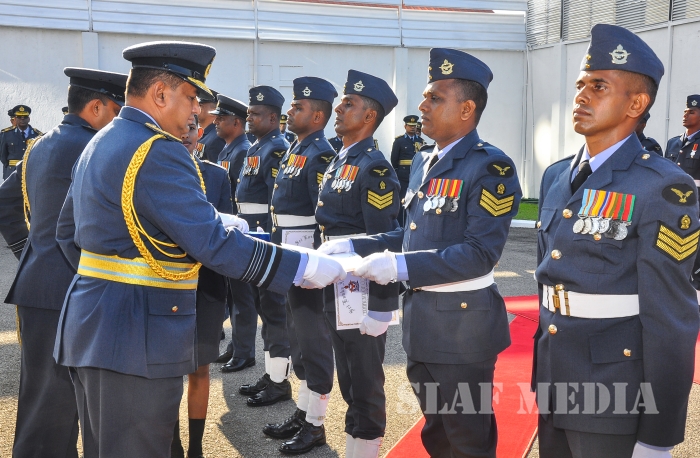 Annual
Commander's Inspection at SLAF Headquarters