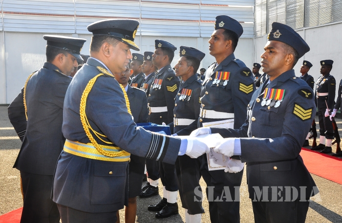Annual
Commander's Inspection at SLAF Headquarters