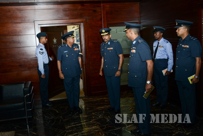 Annual
Commander's Inspection at SLAF Headquarters