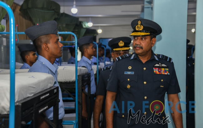 Commander's Inspection of SLAF Station Colombo