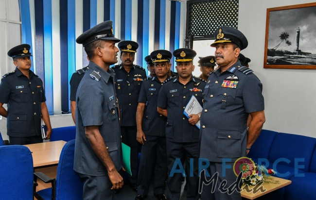 Commander's Inspection of SLAF Station Colombo