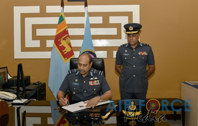 Commander's Inspection of SLAF Station Colombo
