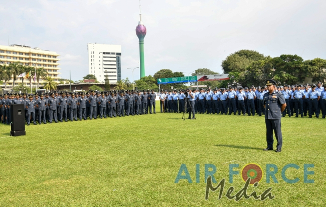 Commander's Inspection of SLAF Station Colombo