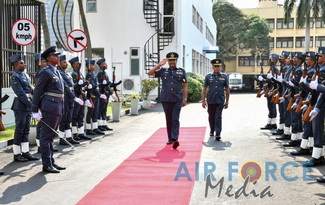 Commander's Inspection of SLAF Station Colombo