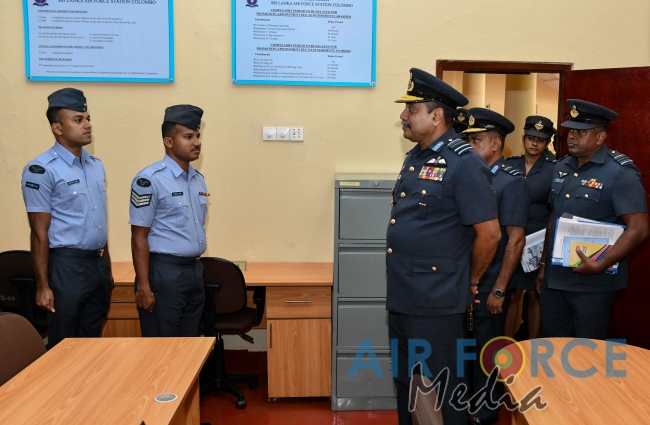 Commander's Inspection of SLAF Station Colombo