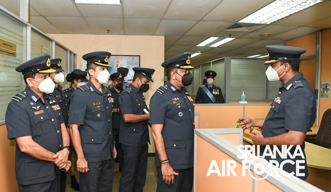 COMMANDERS INSPECTION OF AFHQ AND SLAF STATION COLOMBO