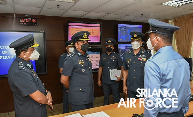 COMMANDERS INSPECTION OF AFHQ AND SLAF STATION COLOMBO