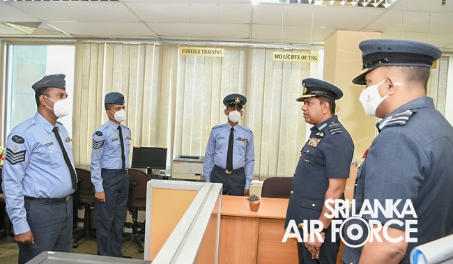COMMANDERS INSPECTION OF AFHQ AND SLAF STATION COLOMBO