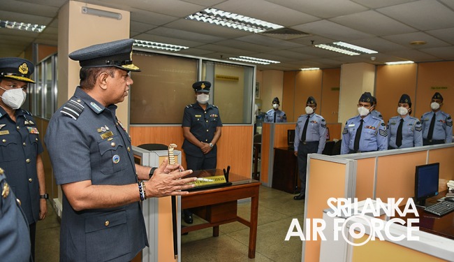 COMMANDERS INSPECTION OF AFHQ AND SLAF STATION COLOMBO