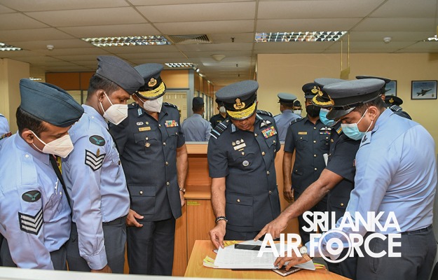 COMMANDERS INSPECTION OF AFHQ AND SLAF STATION COLOMBO