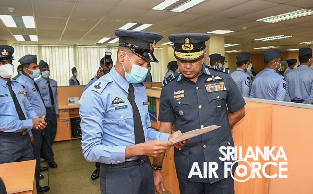 COMMANDERS INSPECTION OF AFHQ AND SLAF STATION COLOMBO