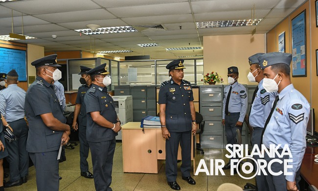 COMMANDERS INSPECTION OF AFHQ AND SLAF STATION COLOMBO