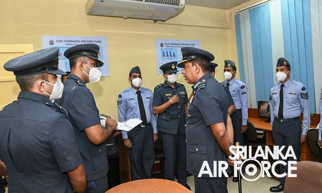 COMMANDERS INSPECTION OF AFHQ AND SLAF STATION COLOMBO