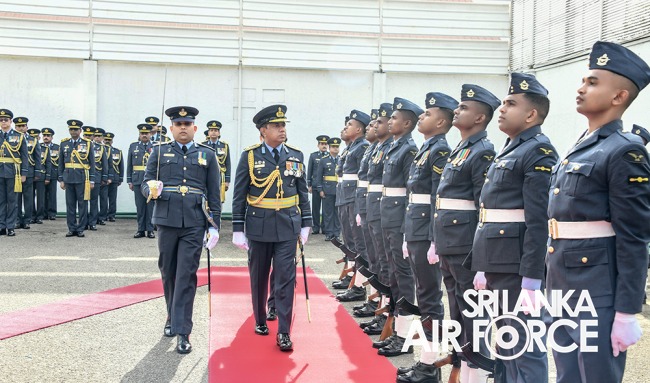 COMMANDERS INSPECTION OF AFHQ AND SLAF STATION COLOMBO