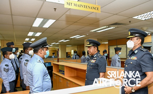 COMMANDERS INSPECTION OF AFHQ AND SLAF STATION COLOMBO