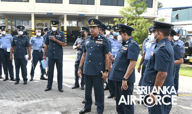 COMMANDERS INSPECTION OF AFHQ AND SLAF STATION COLOMBO