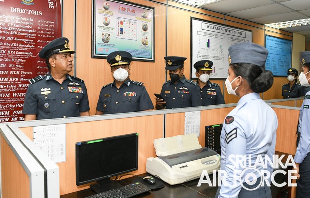 COMMANDERS INSPECTION OF AFHQ AND SLAF STATION COLOMBO