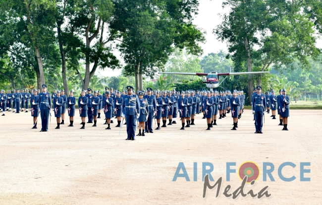 The Commander’s Inspection of SLAF TTS Ekala