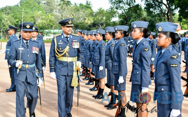 The Commander’s Inspection of SLAF TTS Ekala