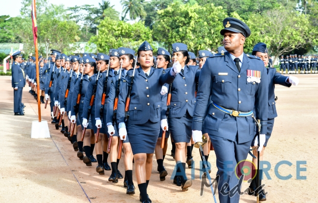 The Commander’s Inspection of SLAF TTS Ekala