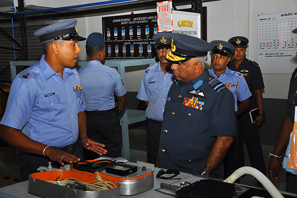 Commander's Annual
Inspection of SLAF Base Hingurakgoda