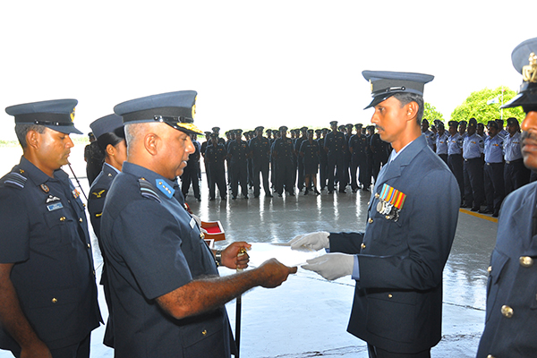 Commander's Annual
Inspection of SLAF Base Hingurakgoda