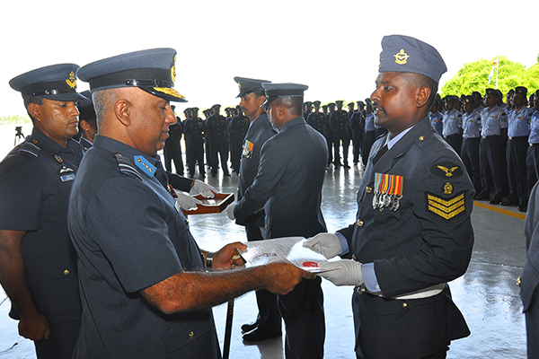 Commander's Annual
Inspection of SLAF Base Hingurakgoda