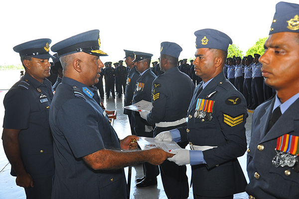 Commander's Annual
Inspection of SLAF Base Hingurakgoda