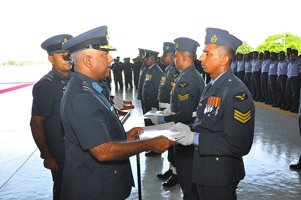 Commander's Annual
Inspection of SLAF Base Hingurakgoda