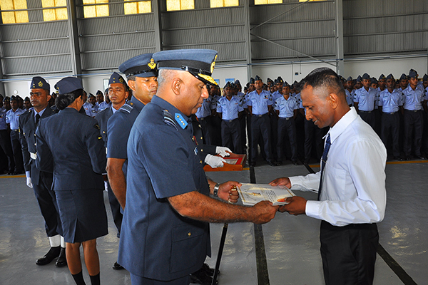 Commander's Annual
Inspection of SLAF Base Hingurakgoda