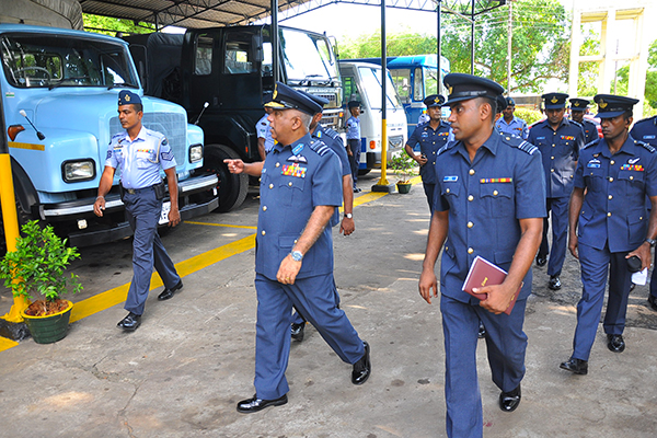 Commander's Annual
Inspection of SLAF Base Hingurakgoda