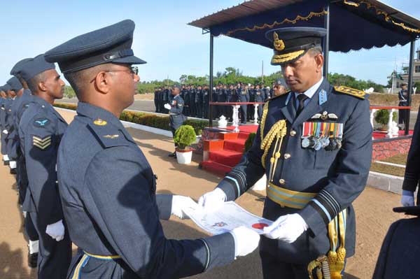 AOC’s Inspection was held at SLAF base Hingurakkgoda yesterday